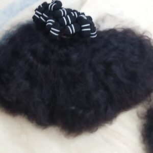 Natural Curly Machine Wefted Hair